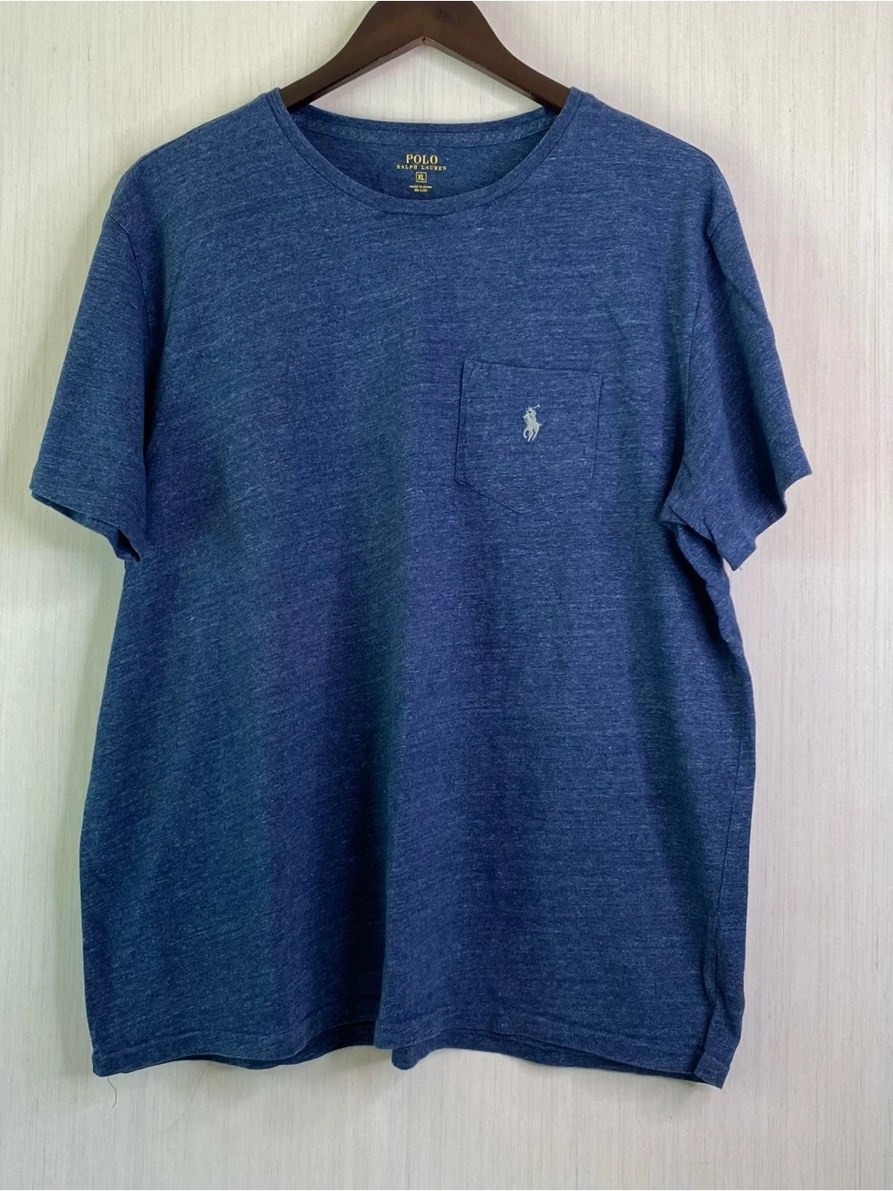 Polo Ralph Lauren Men’s Classic Fit Short Sleeve Pocket T-Shirt Blue Heather XL